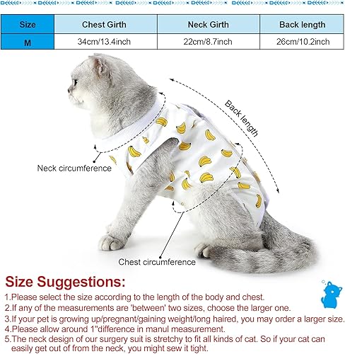 Miniatura 2 de 4 piezas de trajes de recuperación para gatos, envolturas corporales, transpirables, ropa de recuperación para gatos, perros pequeños, destete