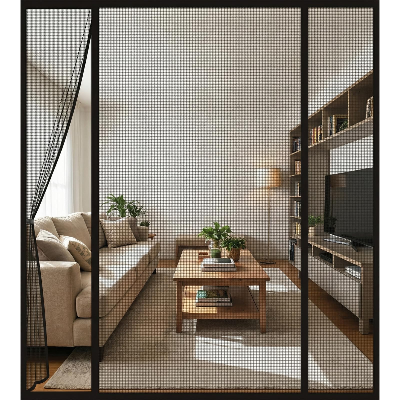 Zanzariera magnetica per porta del balcone, 190 x 210 cm | Zanzariera per porta del balcone, scorrevole, senza fori, per porta della terrazza, della cantina