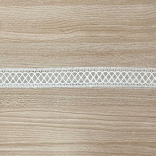 Miniatura 4 de Designer's Shop - Moldura de encaje Venecia blanca para costura, manualidades (circular) VL 6640, 1-316 pulgadas x 5 yardas, decoración del hogar