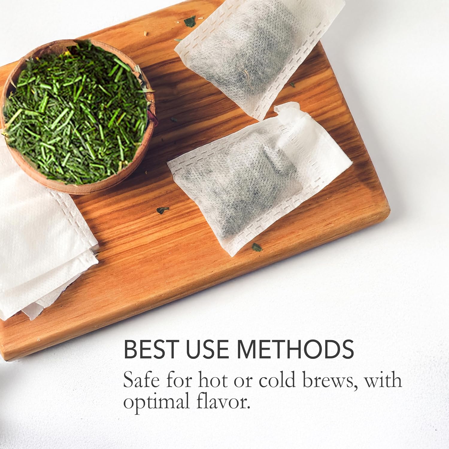 Japanese Green Tea Co. 504 Pcs Disposable Tea Bags for Loose Leaf Tea – Oversized Empty Sachets with Tight Seal (3.5" x 2.8") – Convenient Tea Infuser for Loose Tea Leaves