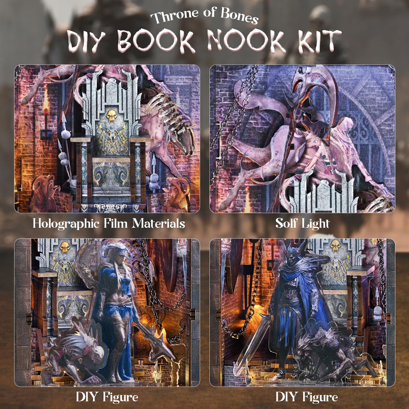 MiniCity Book Nook Kit, DIY Dollhouse Booknook - Image 4