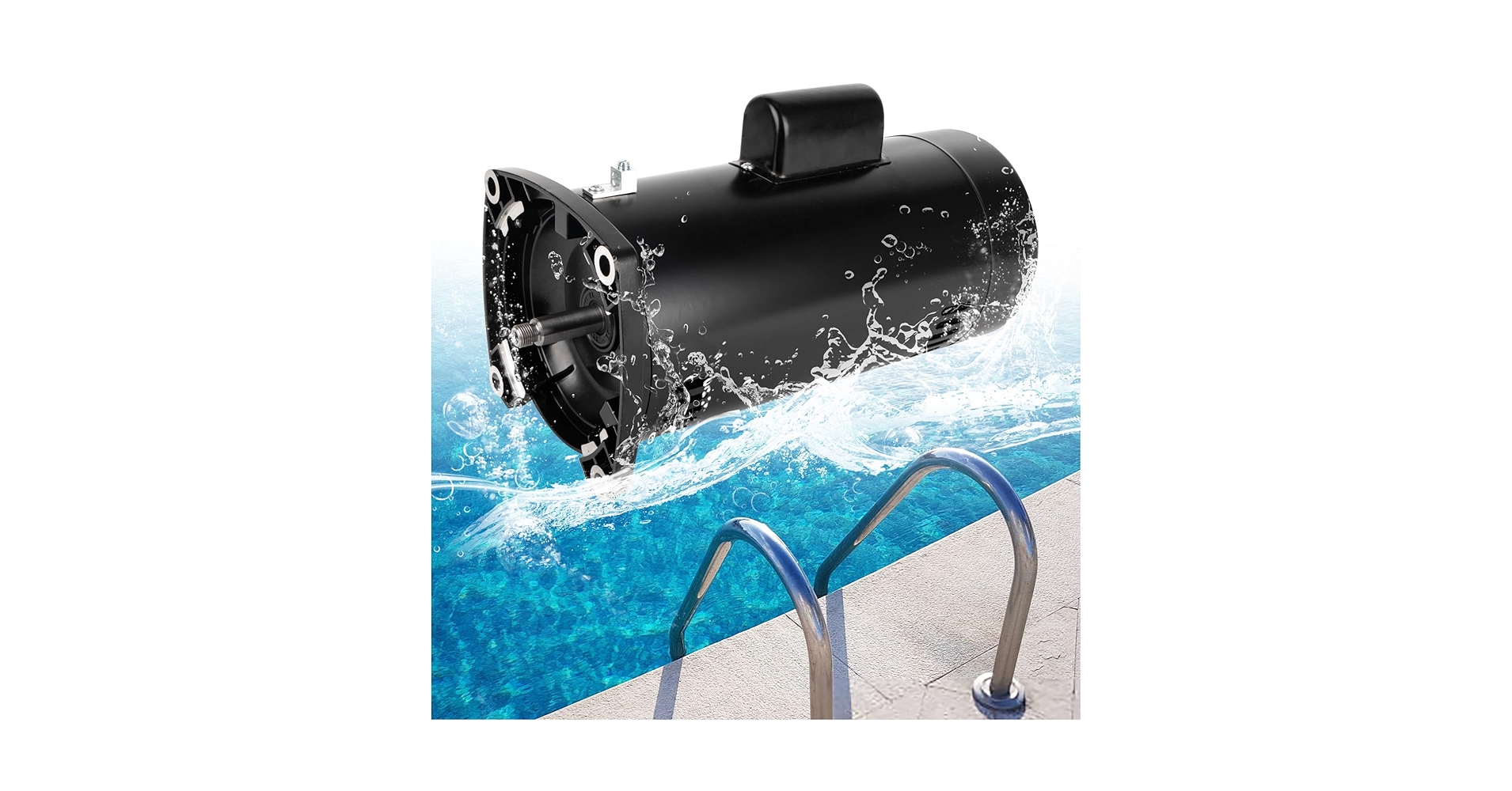 Amazon.com: PSLER USQ1202 2 HP Pool Pump Motor, Square