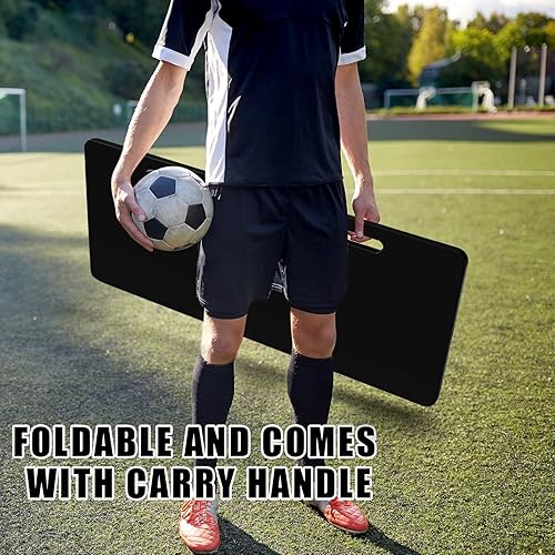 Miniatura 5 de Deekin Rebotador de fútbol con 2 ángulos plegable para entrenamiento de fútbol, tablero de pared para pasar y practicar tiro