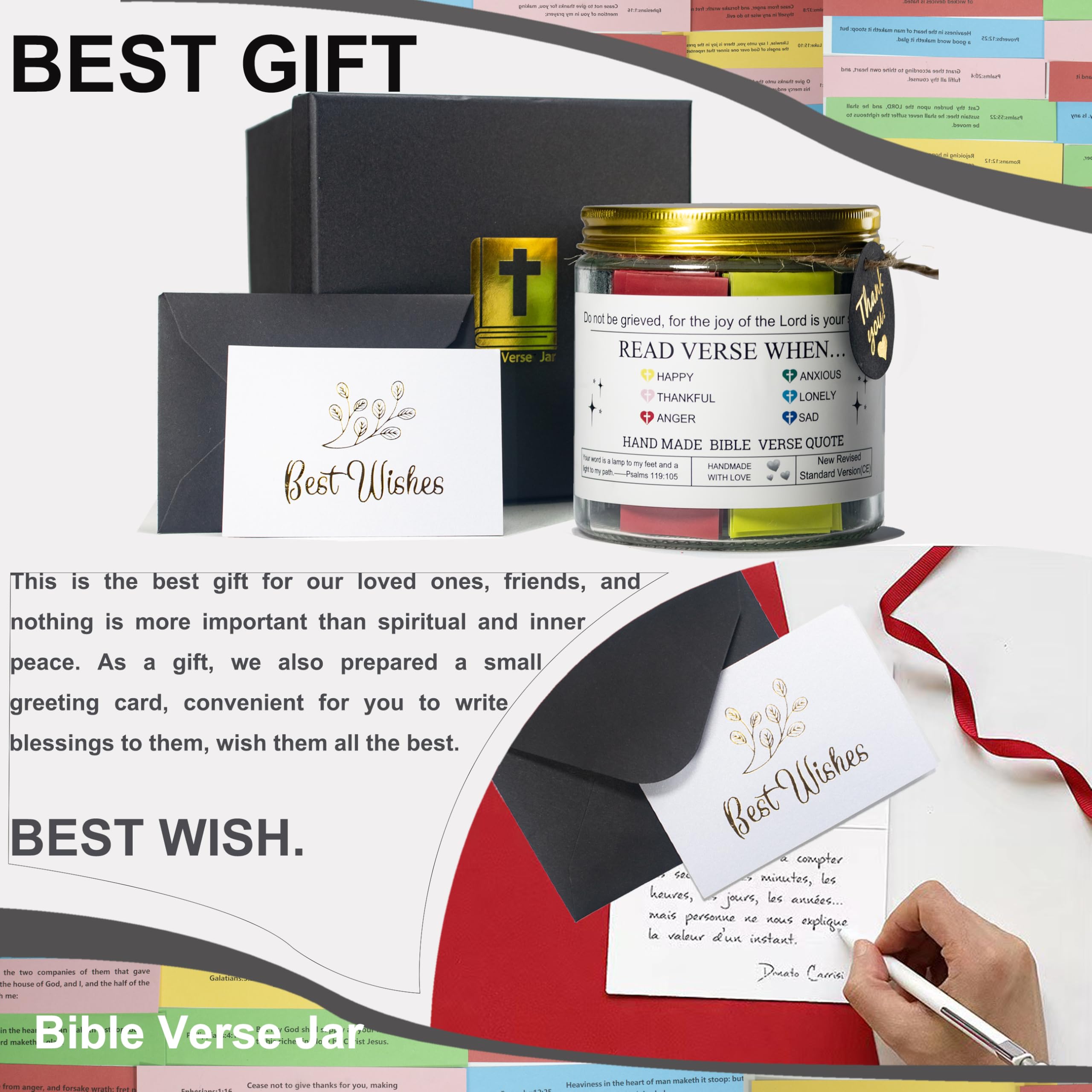 Catholic Bible Verse Jar,Catholic Gifts For Women Men Kids Teens,Bible Verses in a jar,First Communion for Girls Boys,Confirmation Gift for Teen,Religious Gifts,Prayer the Hope Jar