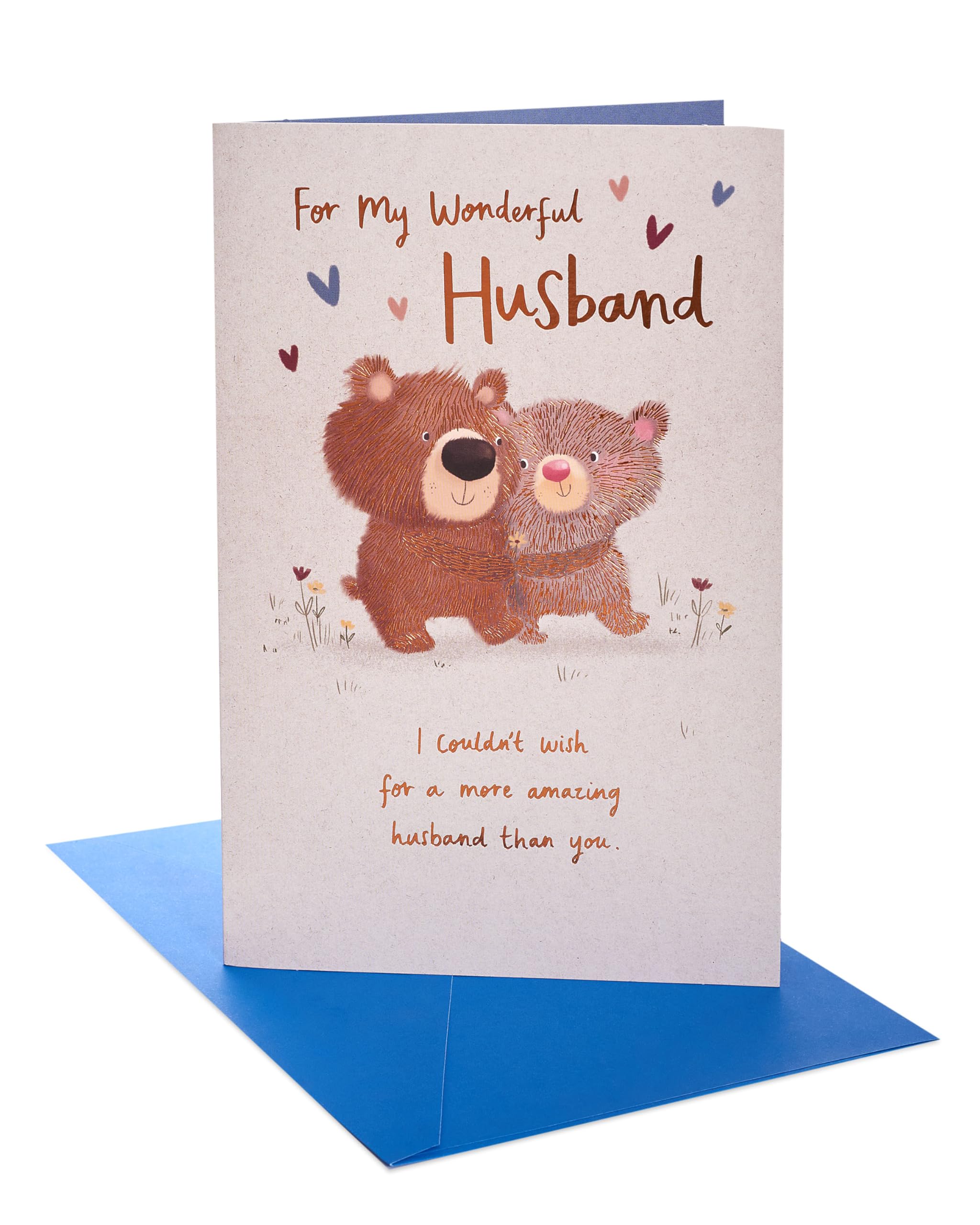 UK Greetings | Birthday Card for Husband | Happy Birthday Gifts | Him, Boys, Men | Adorable Design | With Envelope | 155 x 235 mm