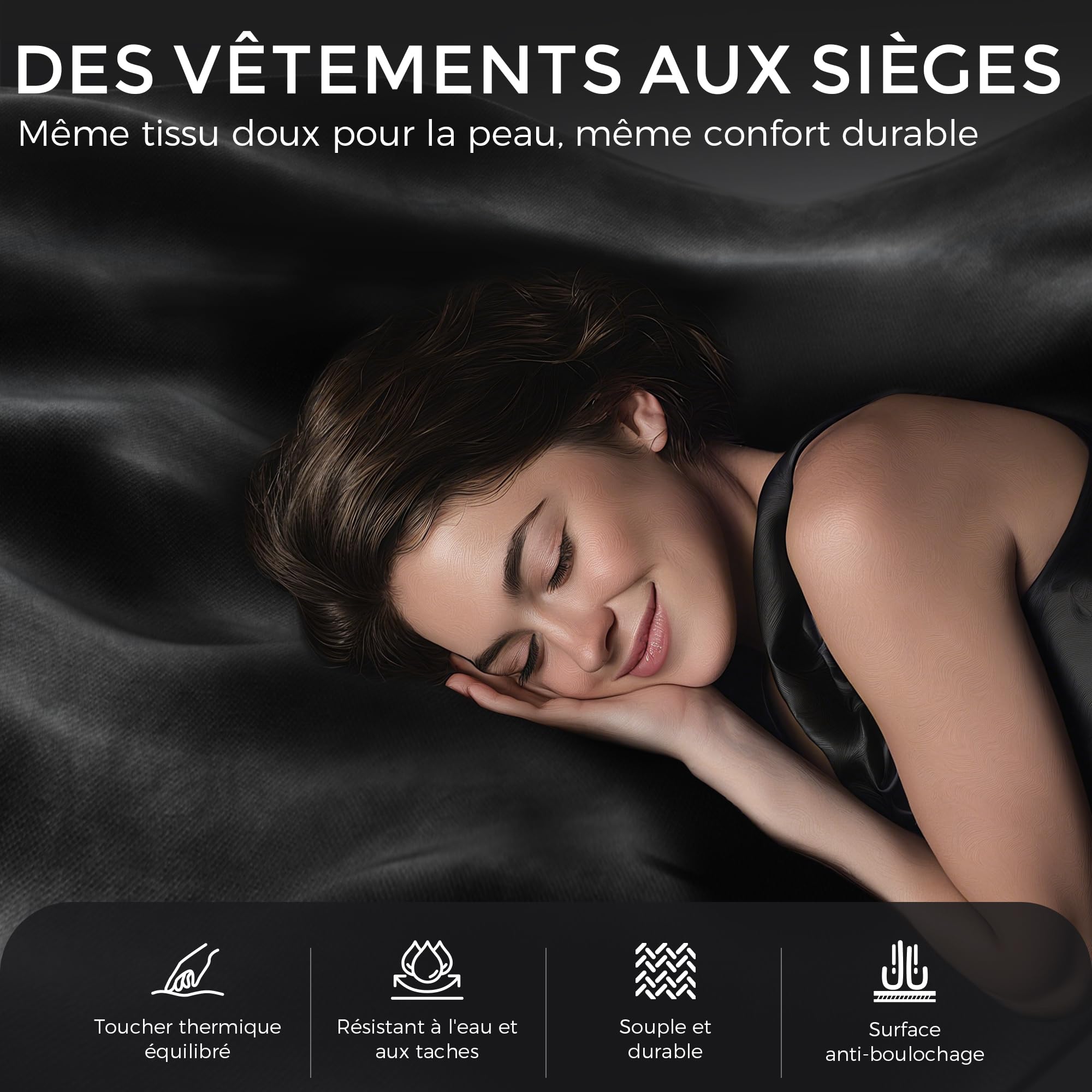 Dowinx Chaise Gaming Ergonomique avec Coussin Lombaire Réglable, Fauteuil Gamer en Velours, Assise Épaissie, Repose-Pieds Rétractable, Accoudoirs Réglables, Dossier Inclinable 160°, Noir