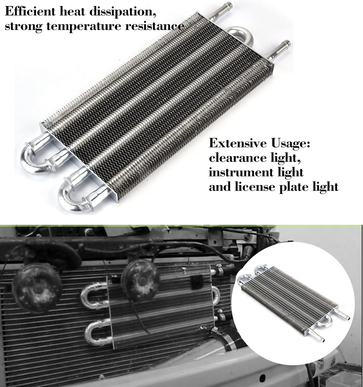 Kit de enfriador de aceite para automóvil, convertidor de radiador automático-manual de 4 filas para automóvil, equipo de enfriador de aceite de transmisión de dirección asistida remota
