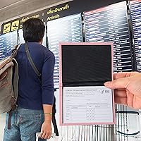 Vista 3 de Paquete de 2 protectores de tarjetero, Rosado, Cartera con tarjetero