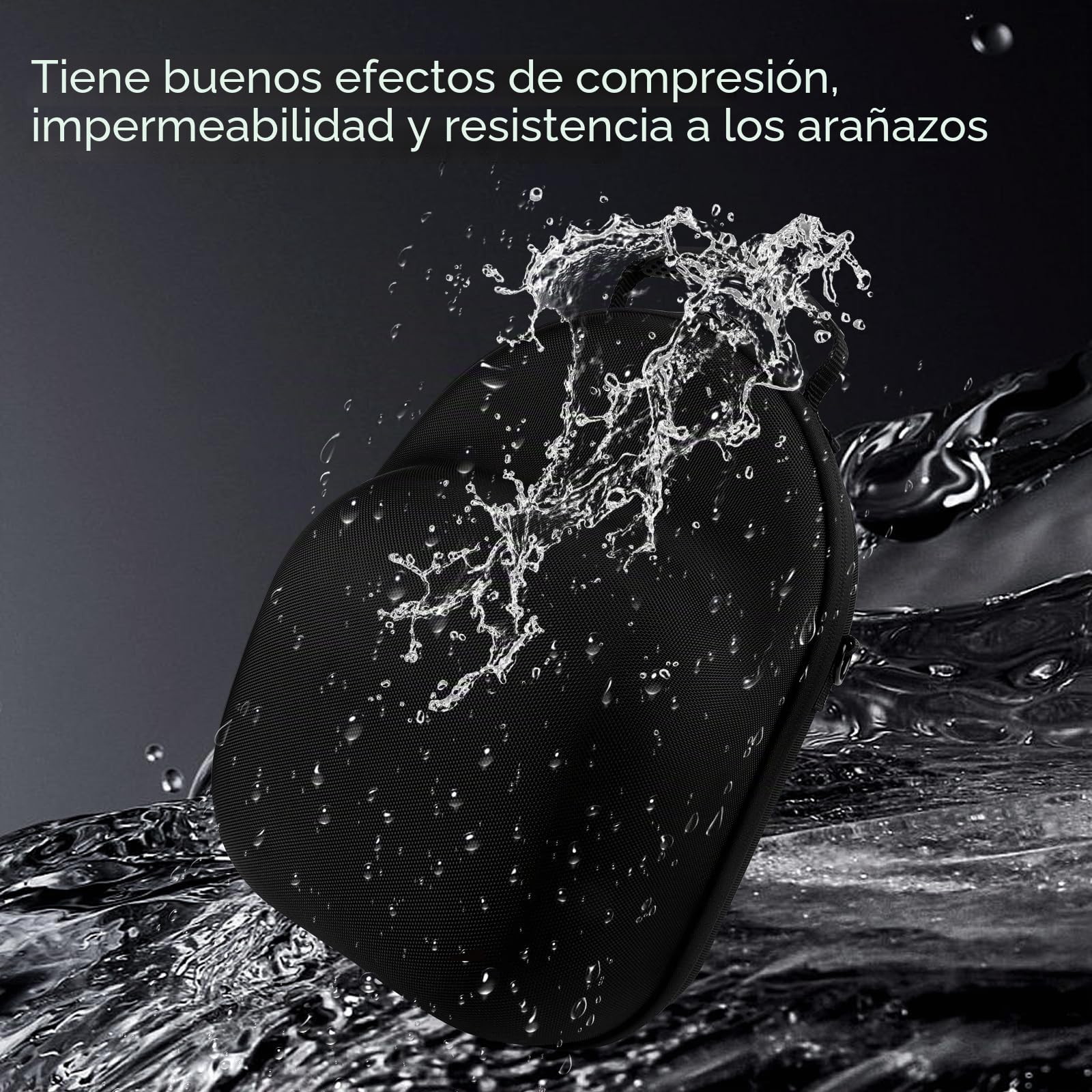 Estuche para gorras de béisbol: 6 fundas de viaje con asa de transporte, fundas desmontables y clip organizador, Black, Talla única