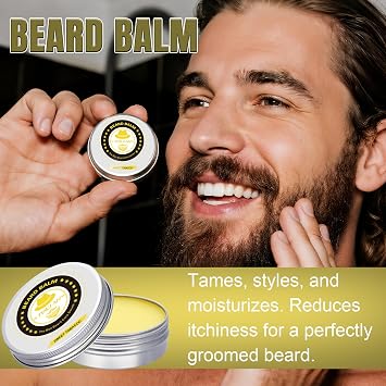 XIKEZAN Beard Kit for Men Grooming/Care w/Sweet Tobacco-Soften,Soothe Beard