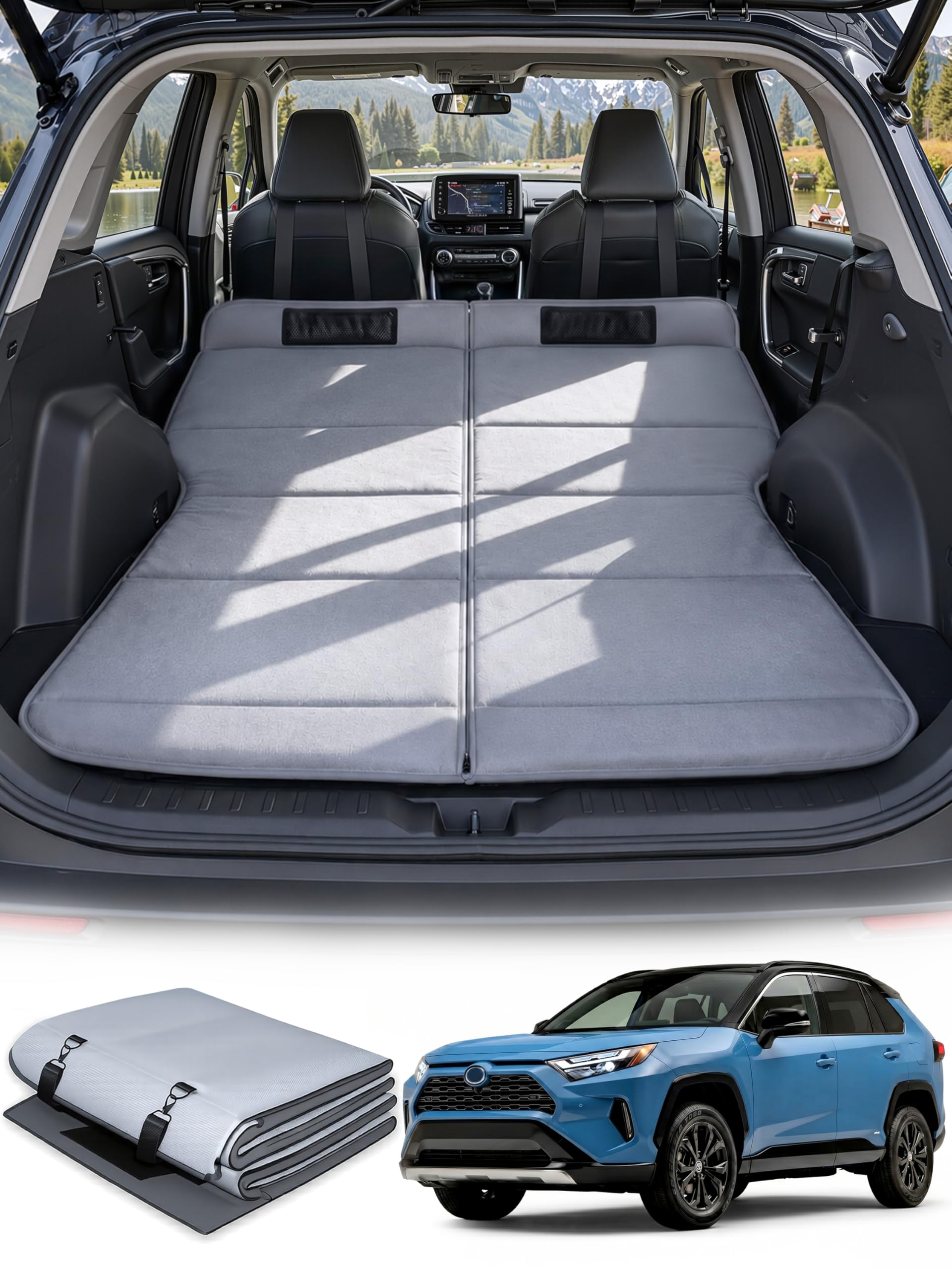 Amazon.com : Car Bed for Toyota RAV4,Foldable Non-Inflatable Soft