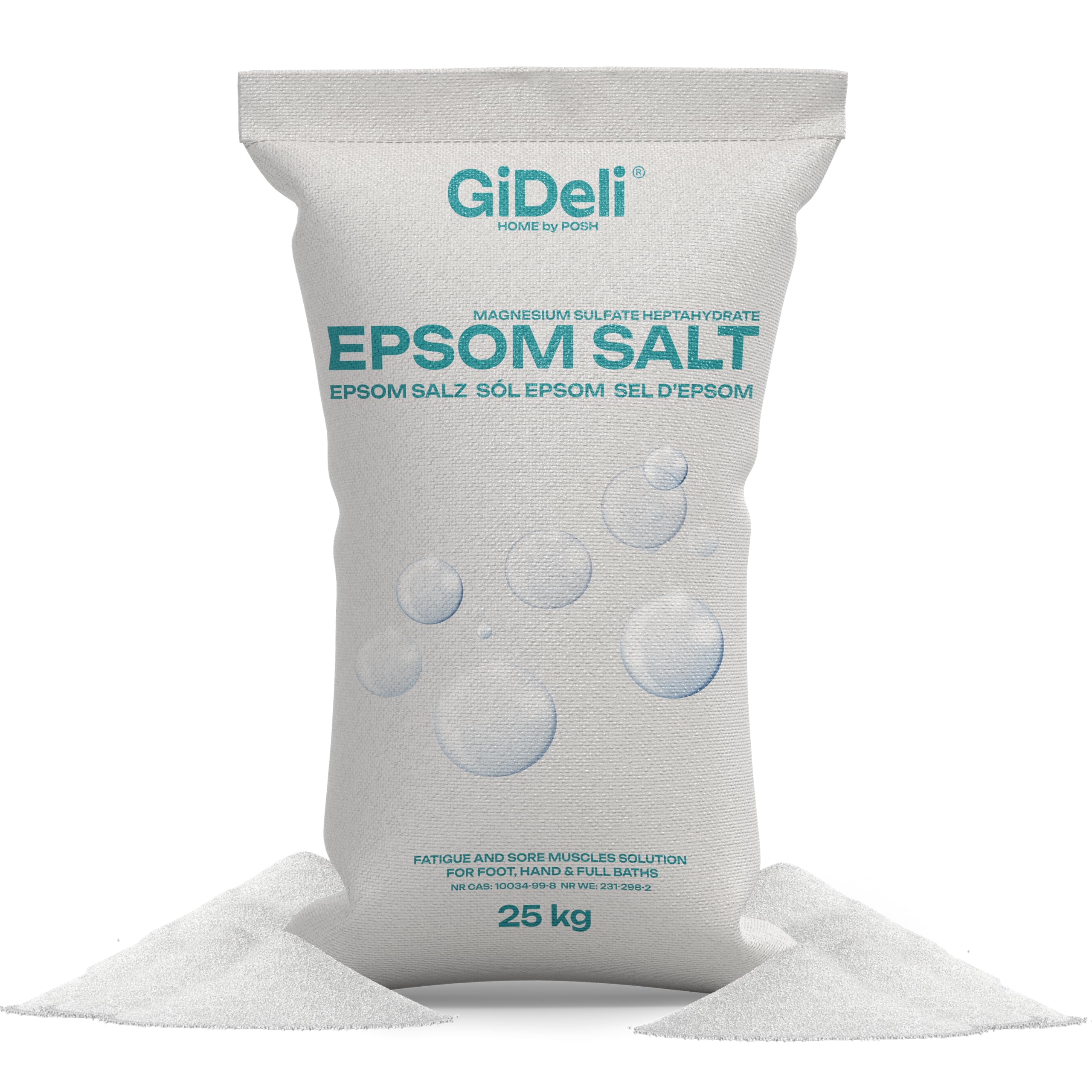 GiDeli Badesalz – Epsom Salz, pharmaqualität, 25 kg
