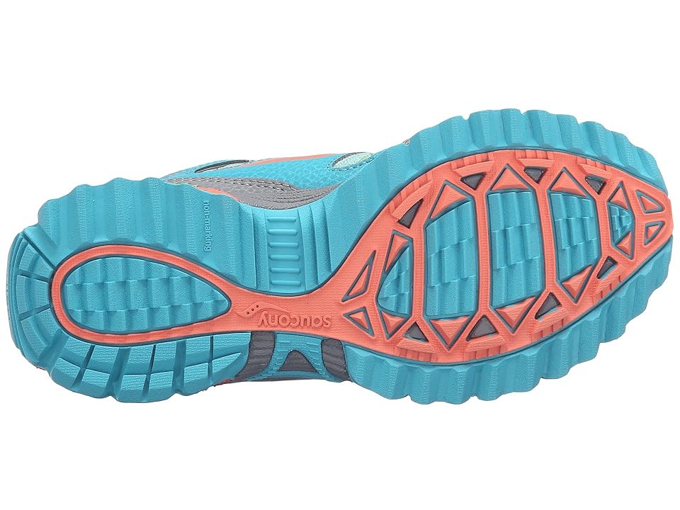 

Saucony Kids Excursion Water Shield A/C (Little Kid) (Grey/Turquoise/Coral) Girls Shoes, Blue