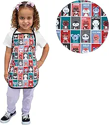 Avental infantil Impermeável Escolar para Pintura e Atividades