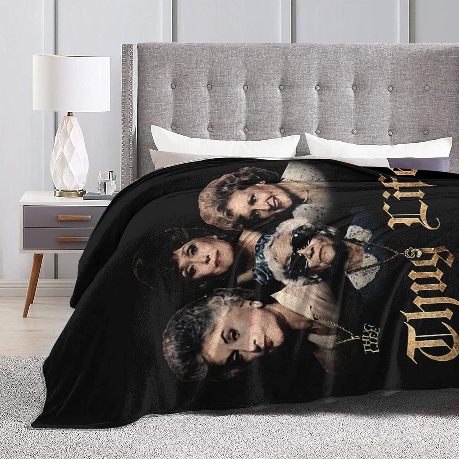 Golden Girls Fleece Throw Blanket for Couch, Soft, Plush, Fluffy, Warm, Microfiber, Lightweight, Cozy – Perfect for Bed, Sofa