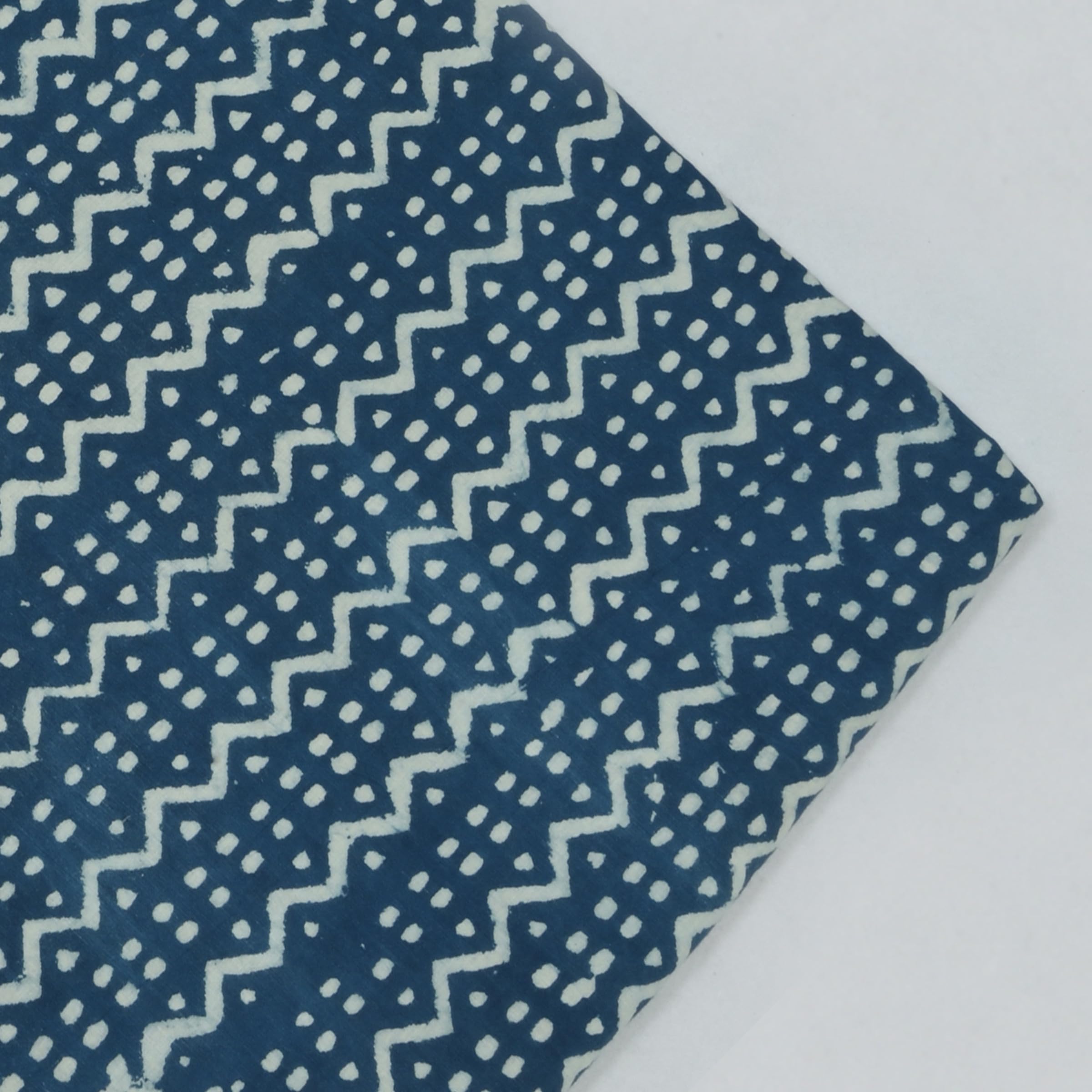 PANIHARI COLLECTION CENTRE 100% 1.5 Meter 44 Inches Width Soft Voile Cotton Dress Making Running Fabric || Hand Block Print, Light Weight, Home Decorative Craft Fabric for Women's