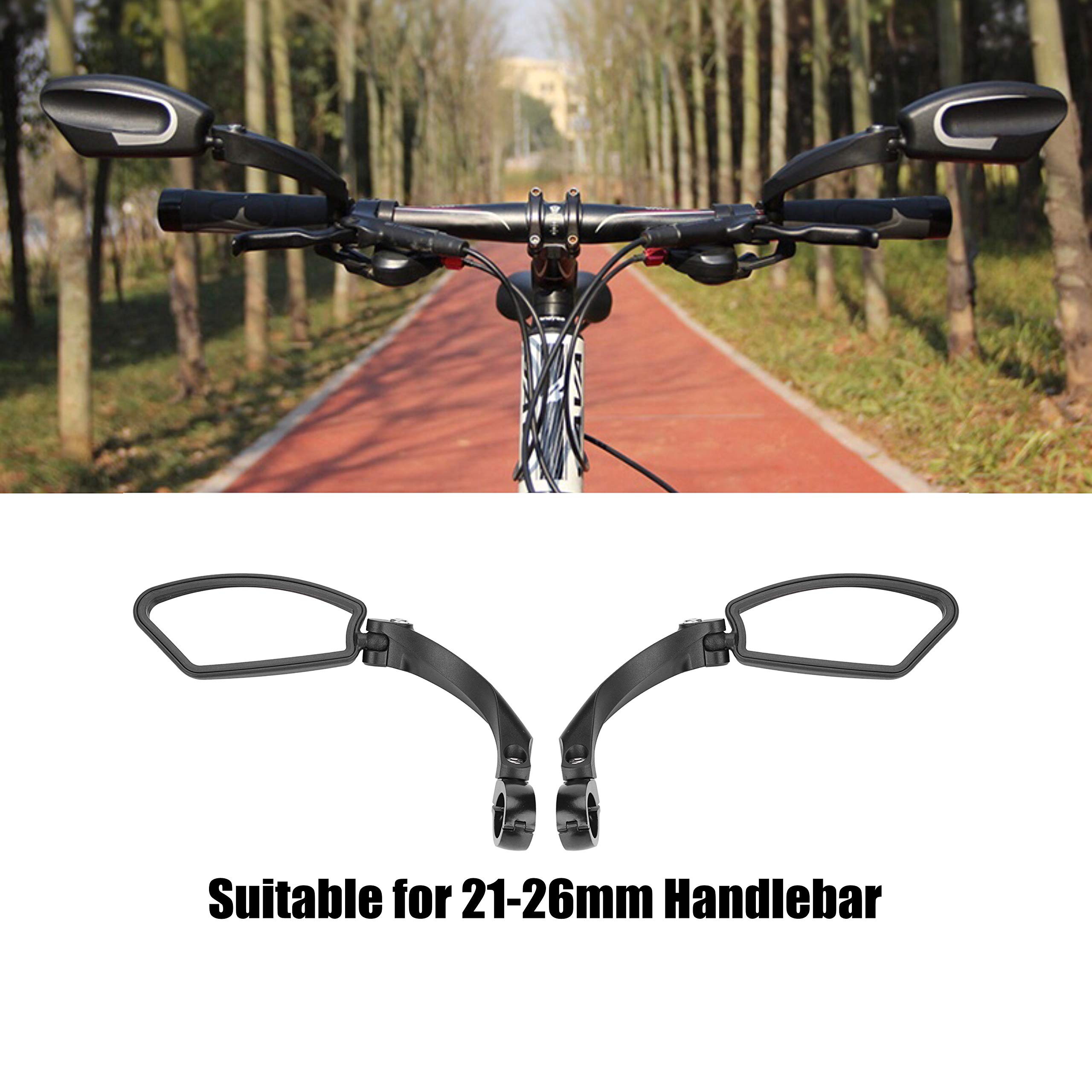 Specchietti Per Bicicletta Universali 2 Specchietti Retrovisori Per Bici/e- Bike - Sinistro E Destro, Regolabili 360°, Montaggio Su Manubrio 21-26mm Specchietto Mountain Bike Regolabile - Foto 12