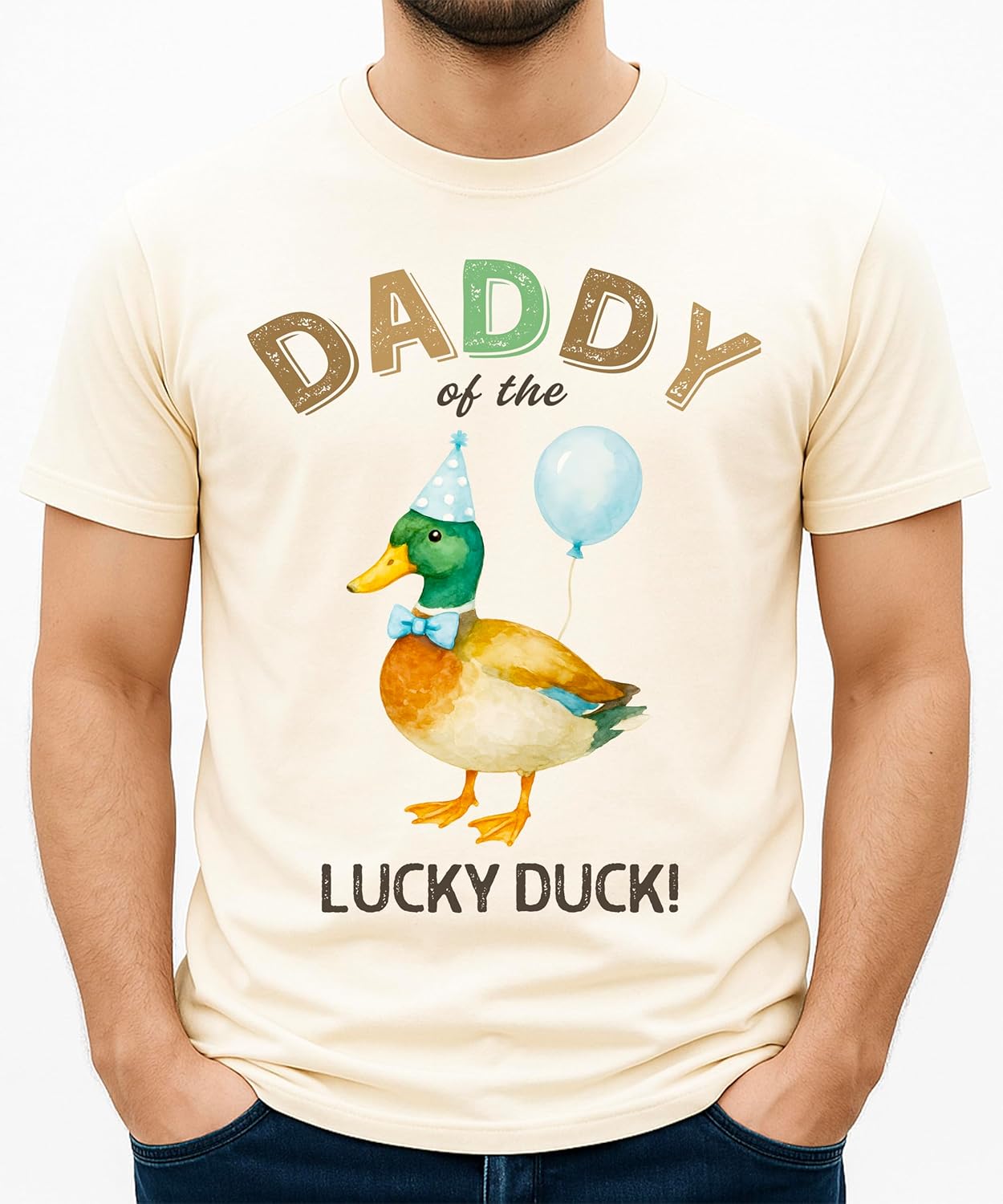One Lucky Duck Matching Family Birthday Shirt for Boys & Girls, Mommy, Daddy, Bro, Sis -Sold Individually
