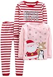 Baby 3-Piece Snug-fit Cotton Holiday Pajama Set