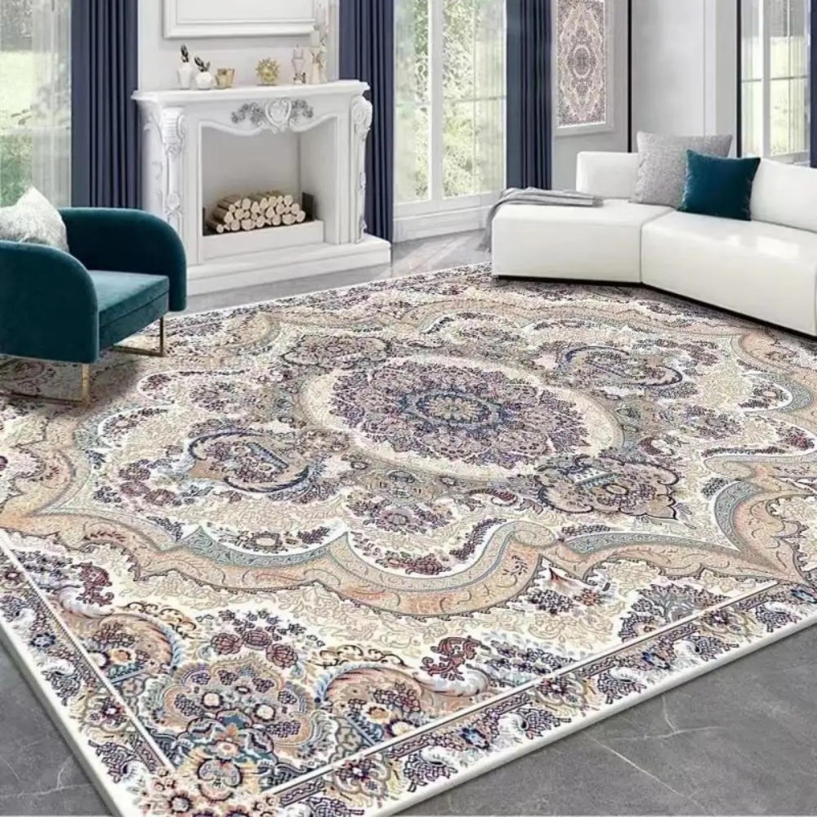 Tapis de salon de luxe 120 x 160 cm tapis de sol chambre