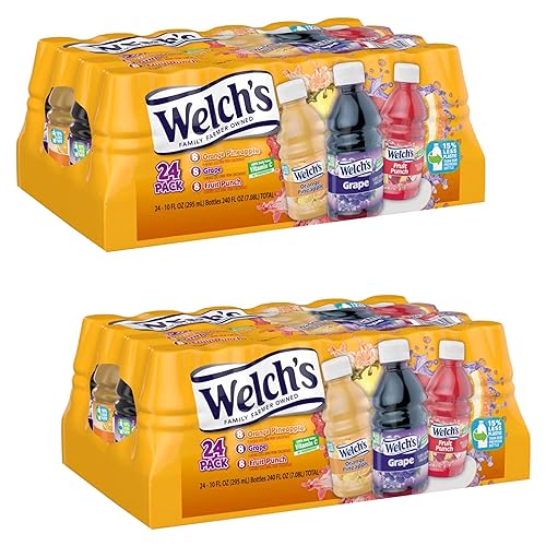 Welch's Paquete variado – Ponche de piña naranja, uva y fruta – Sin conservantes – Fuente rica de vitamina C – Ready Set Gourmet Donate a Meal