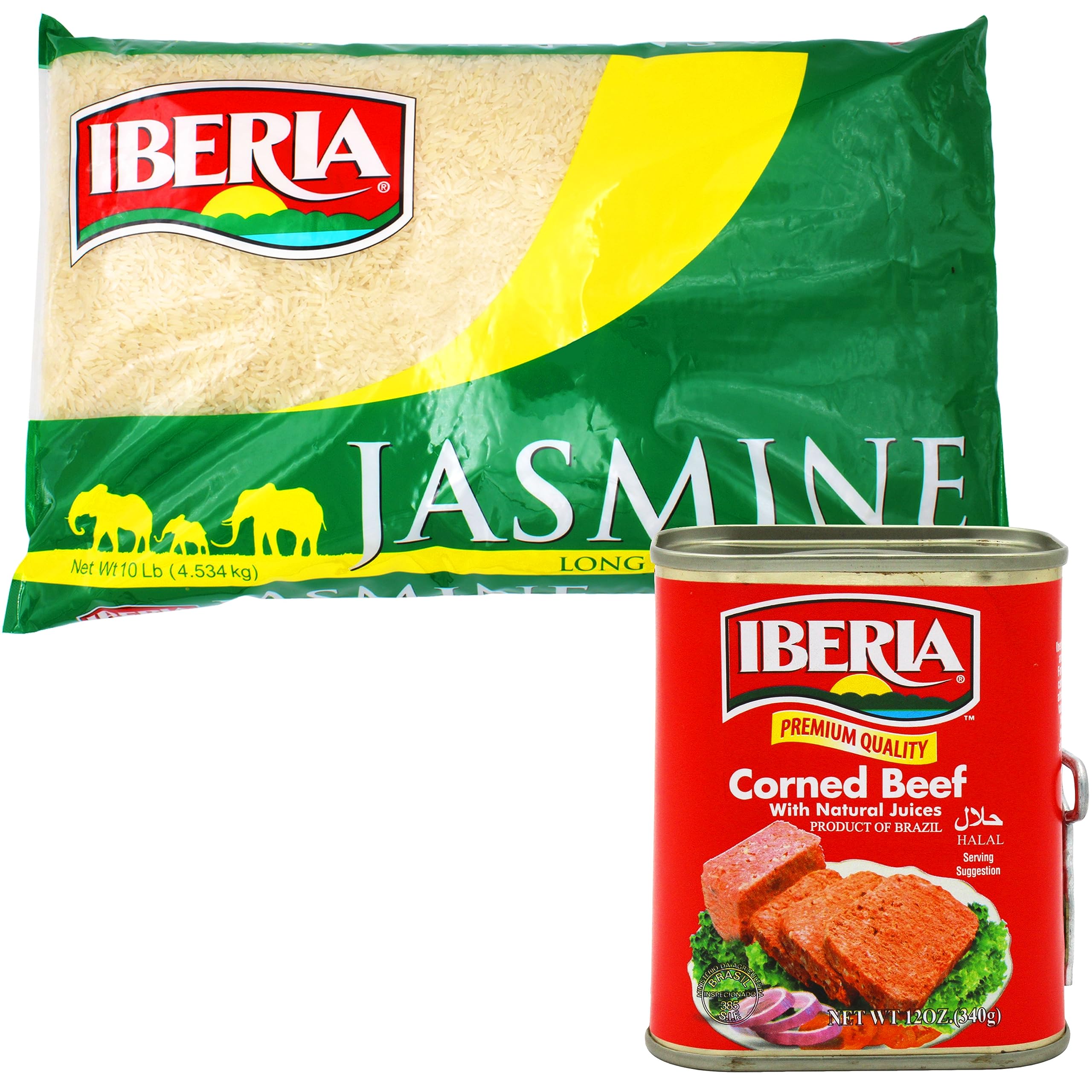 IberiaCorned Beef, 12 oz + Iberia Jasmine Rice, 10 lb.