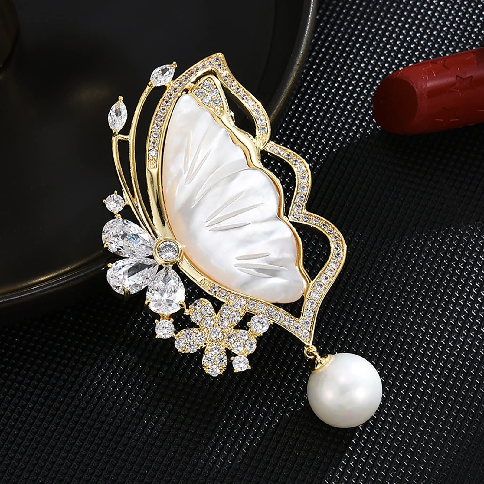 Schmetterling Brosche Elegante Tier Corsage Pin Frauen Pin Mantel Anzug Zubehör