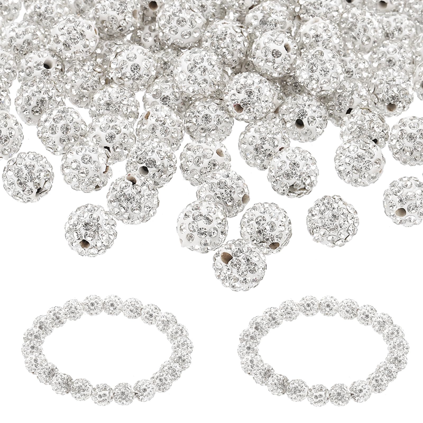 PATIKIL 10mm Rhinestone Beads