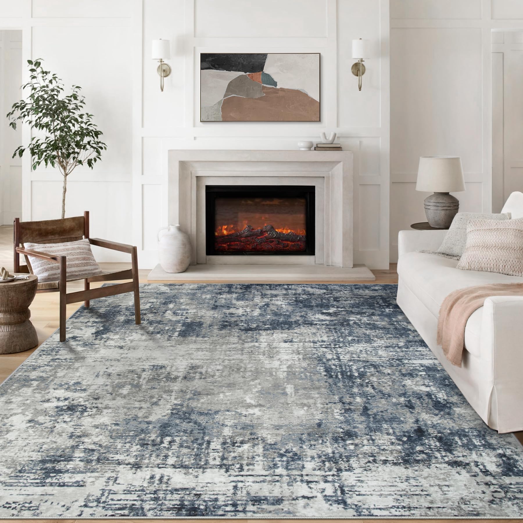 Aelenmu 8x10 Washable Area Rug