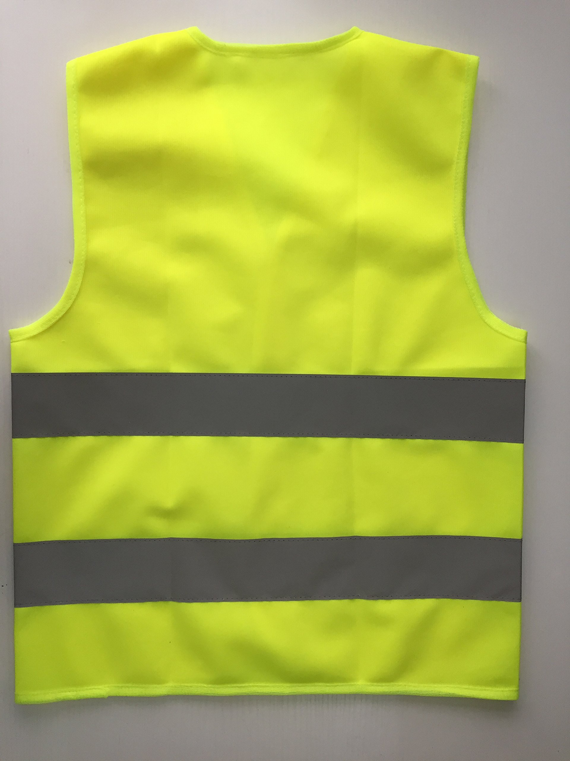 Chaleco de seguridad reflectante para niños de alta visibilidad para disfraz de ciclismo, talla M