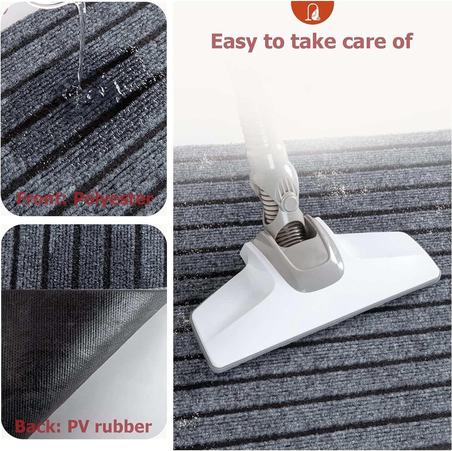 Peldaños de goma antideslizantes para escaleras, 4 unidades, 26 x 75 cm, seguridad para interiores, para niños, ancianos y mascotas, solución antideslizante para escaleras