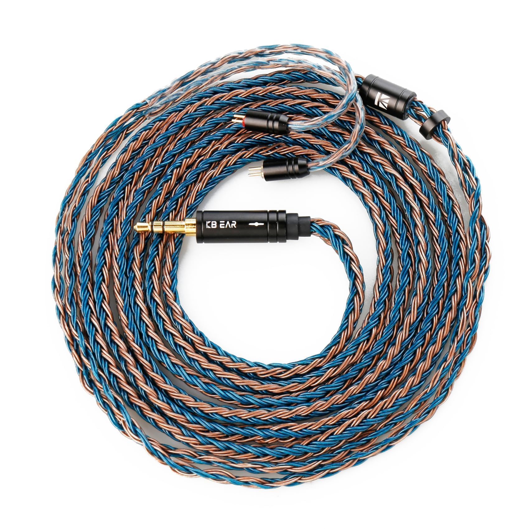 KBEAR ST16 Plus 2 Meter Length Earphone Cable 16-core 2M Length 5N OCC Upgrade Braided Headphone Cable with 3.5MM Plug-image-38