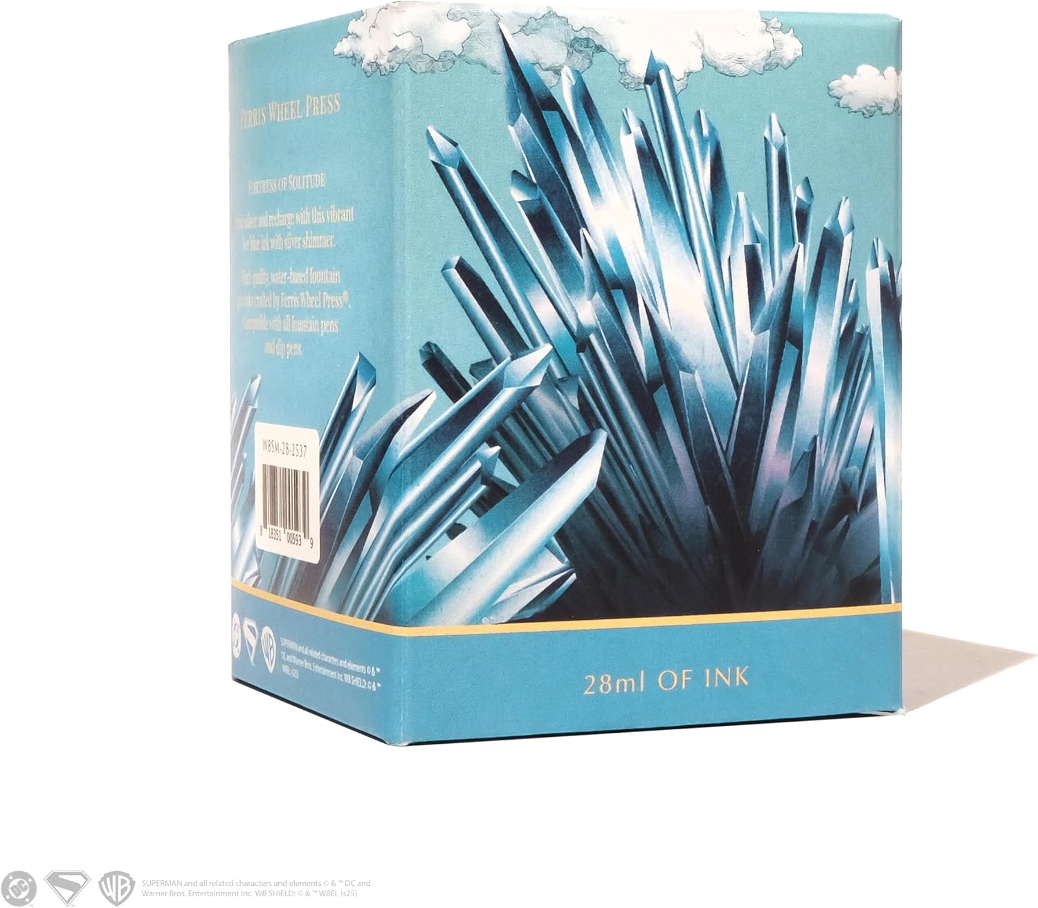 Ferris Wheel Press, Warner Bros. Discovery, Official Licensed, Superman Special Edition, Fountain Pen Ink, Frozen Fortress, 28ml