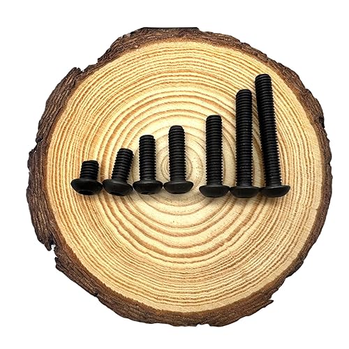 Miniatura 6 de NGe Tornillos de cabeza de botón M6x40mm, acero de aleación, totalmente roscados, unidad hexagonal Allen (M6 x 40, 25 piezas)