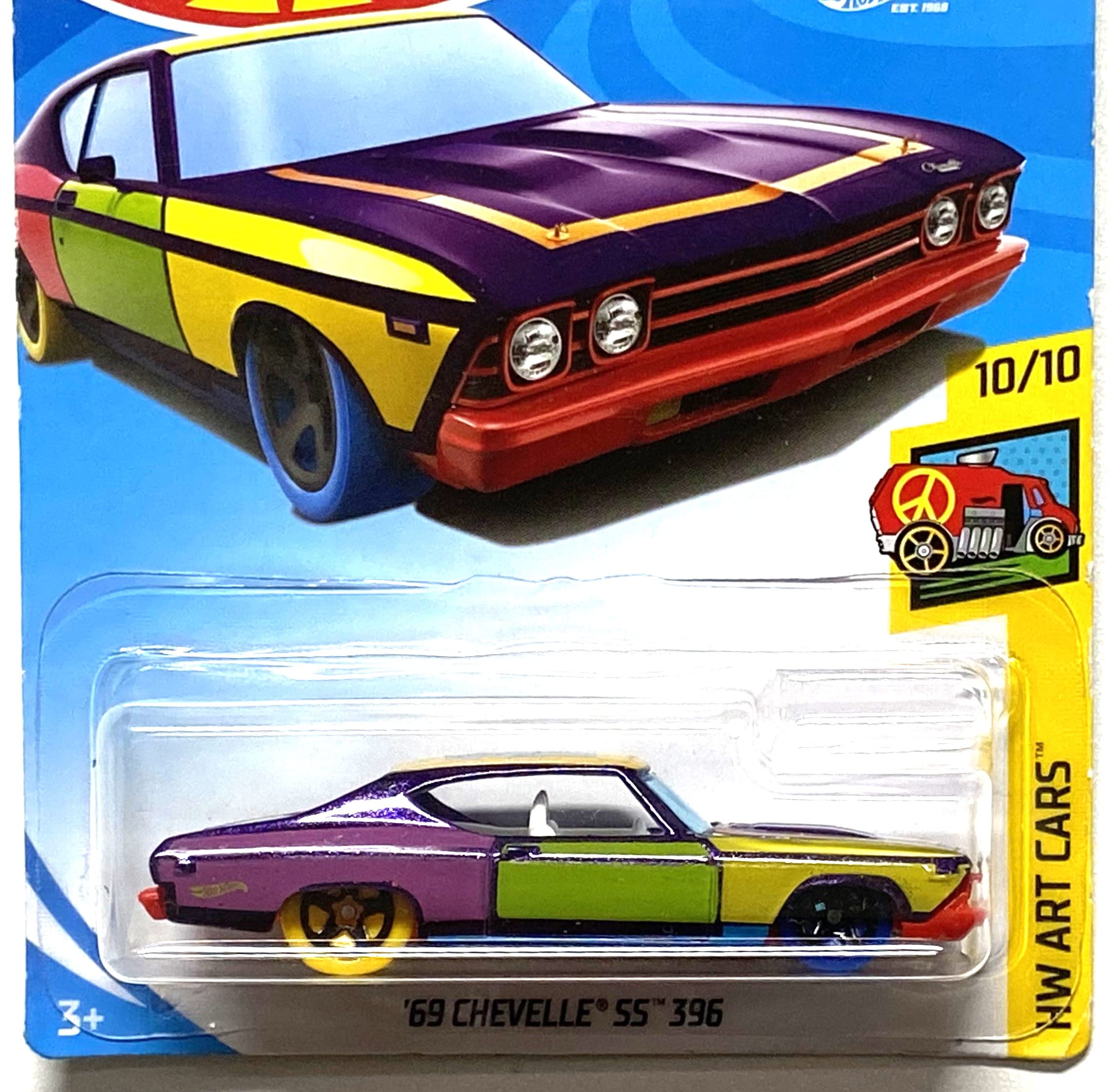Amazon | Hot Wheels Art Cars 10/10, Art Cars '69 Chevelle SS 396