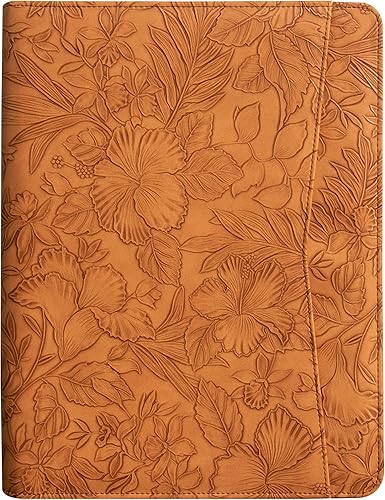 Miniatura 2 de AZXCG Cartera de piel sintética, padfolio en relieve para hombres, cartera de negocios con soporte para cuaderno de escritura de letras A4US para