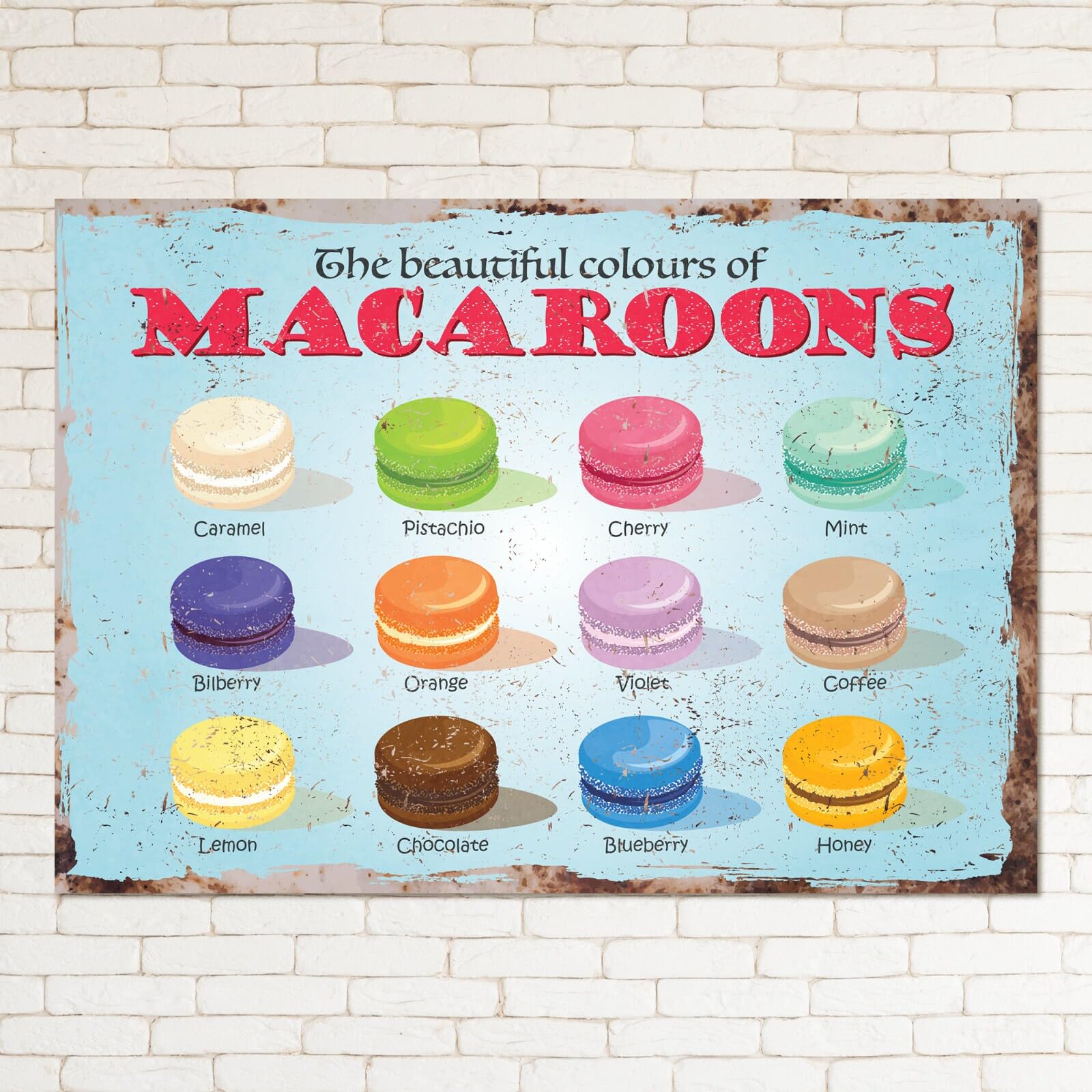 MACAROONS Retro Metal Sign Man Cave Bar Pub Plaque Party Vintage Gift