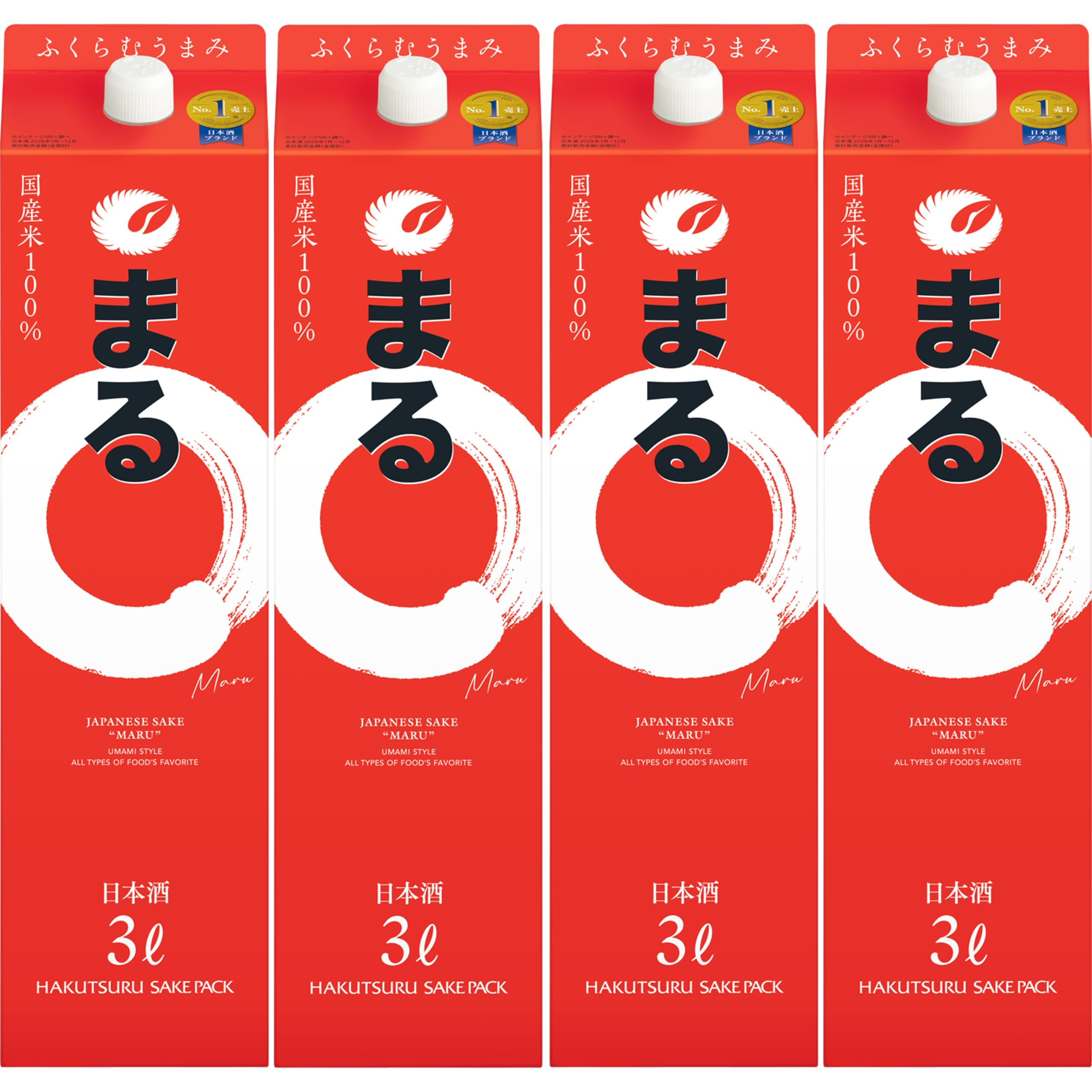 Amazon.co.jp: 白鶴 サケパック まる [ 日本酒 兵庫県 3000mlx4本