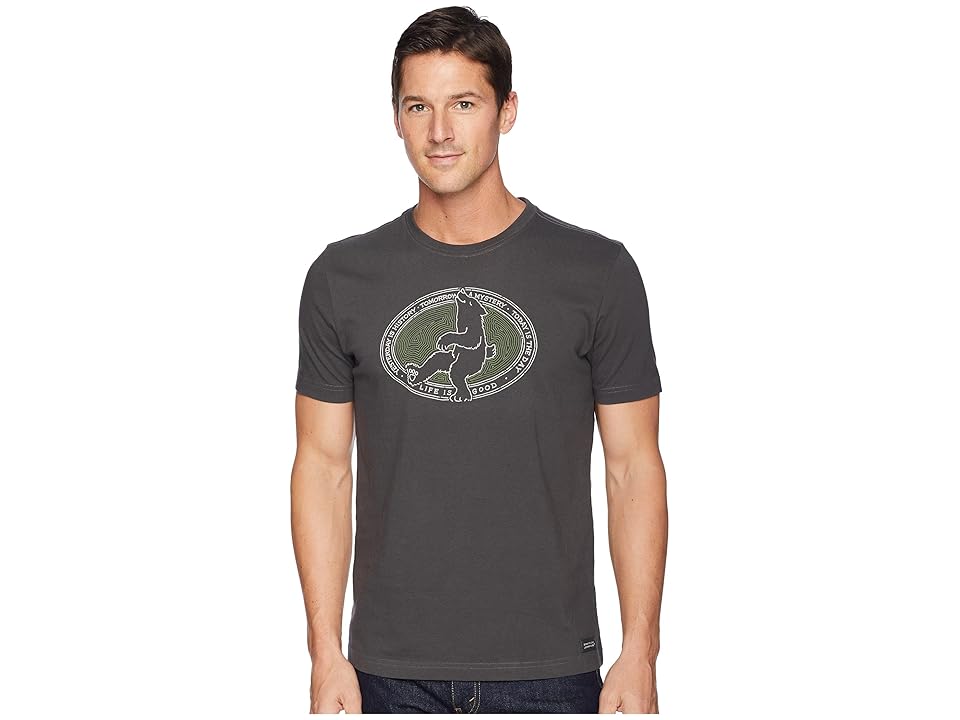

Life is Good Today's Bear Crusher Tee (Night Black) Men's T Shirt