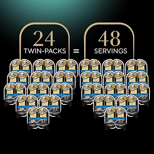 Miniatura 9 de Sheba Perfect Portions - Comida húmeda para gatos con porciones cortadas en salsa, entrante de trucha tierna, bandejas dobles de 2.6 onzas (paquete