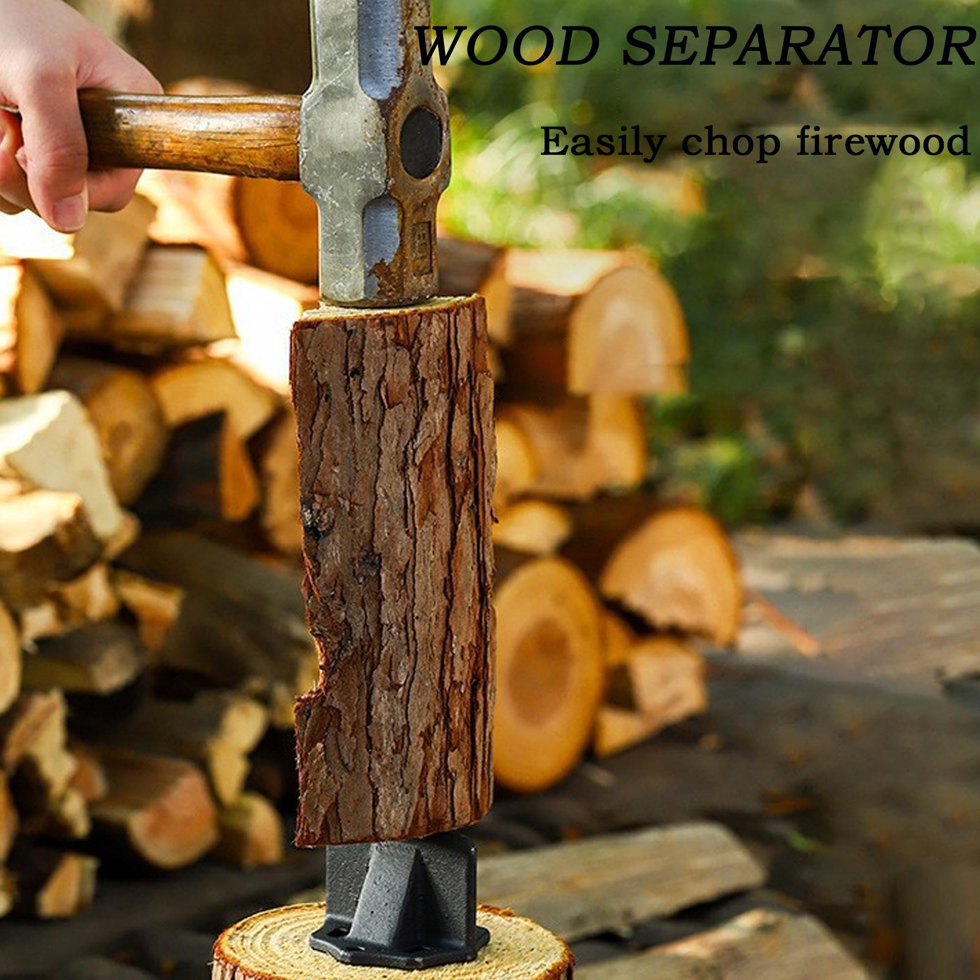 Cuña Del Divisor De Madera Pequeña, Cortadora De Leña En Cuña, Divisor De Madera Cuña Portátil Leña, Manual Herramienta Para Cortar Para Estufa De Chimenea, Camping, En La Naturaleza