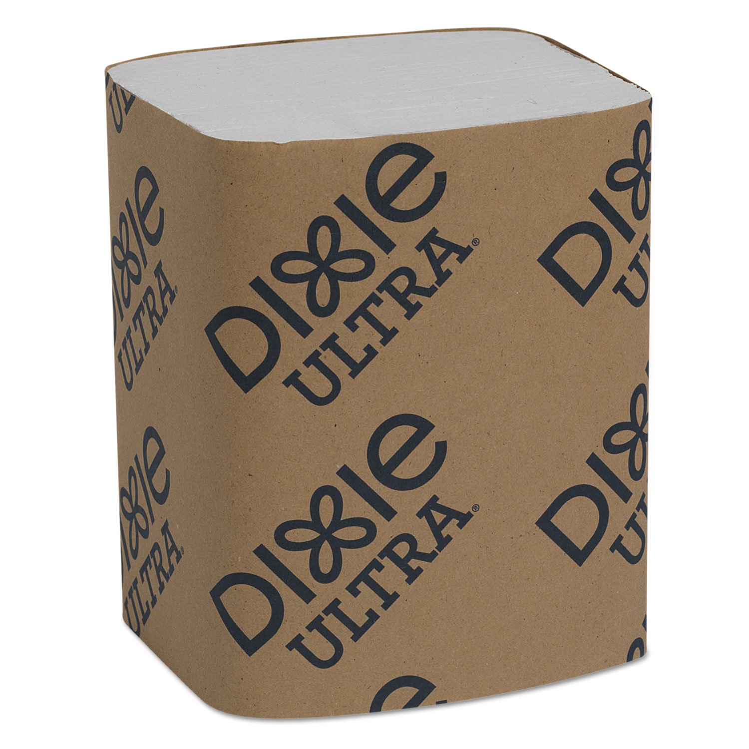 Dixie Ultra Interfold Dispensador de servilletas de 2 capas de repuesto por GP PRO, blanco, 32006, 250 servilletas por paquete, 24 paquetes por estuche