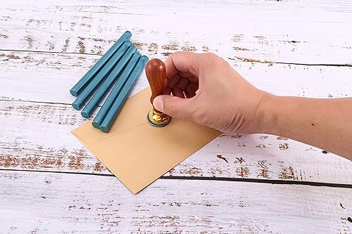 Miniatura 5 de Yoption 15 varillas de cera para sellado de pistola de pegamento para sello de cera, ideales para invitaciones de boda, sobres, tarjetas, ideas de