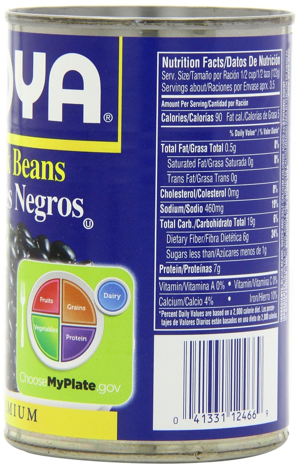Goya Black Beans - Frijoles Negros 15.5 Oz Pack of 6