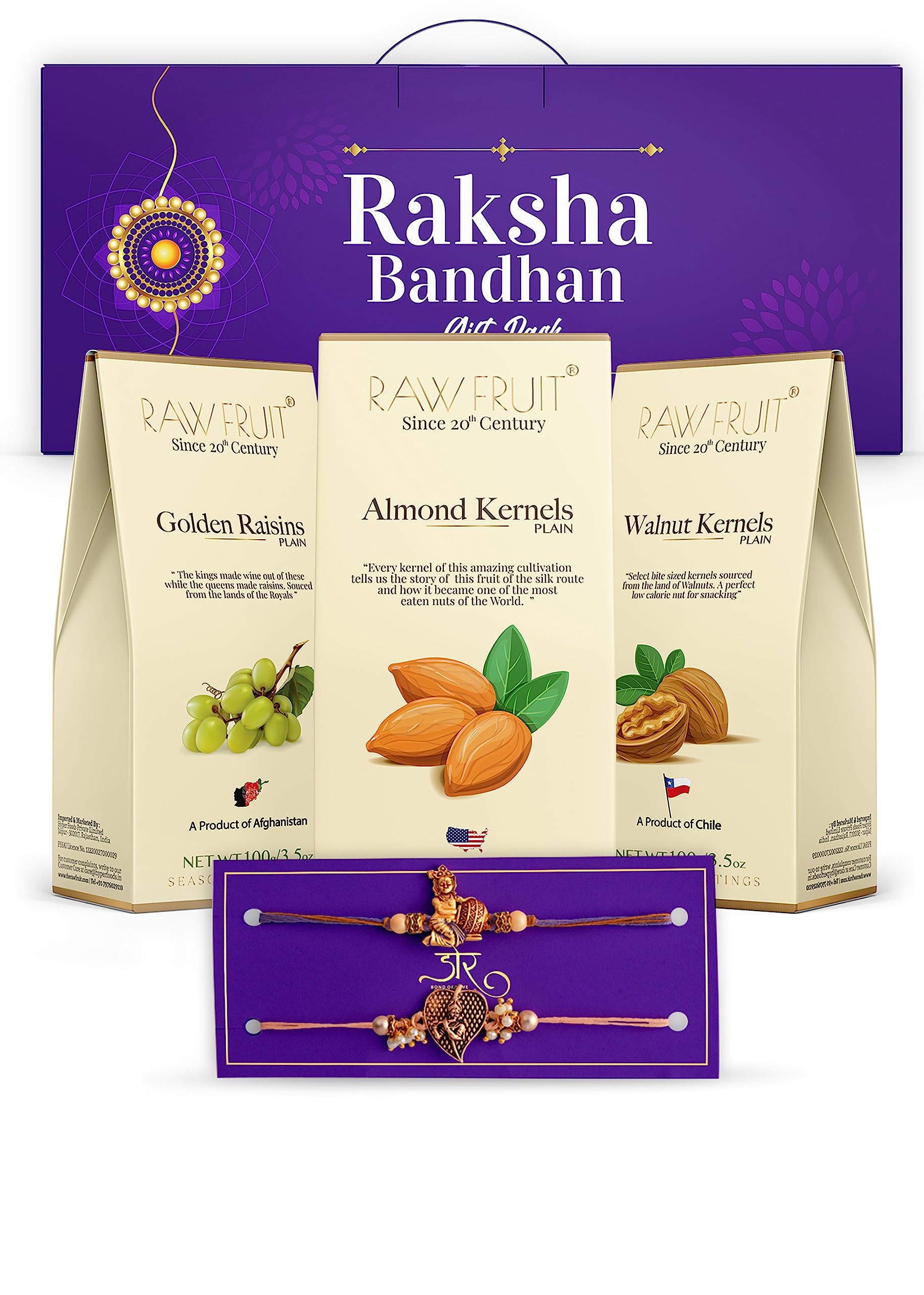 HYPERFOODS Rakhi Set Of 2 Dry Fruits Combo Pack Rakhi Hamper Rakhi For Brother With Dry Fruit Rakhi Gift Tent Box Pack Of 3 Dry Fruits Almond Raisin Walnut Balgopal & Rose Gold Krishna Rakhi Set Of 2 (B0CC5XDT2G) Amazon Price History, Amazon Price Tracker