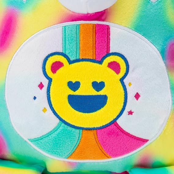 Care Bears Squishy 10 Plush Good Vibes Bear - Soft Huggable Squishy Material! Good for Girls and Boys, Employees, Collectors, Ages 4+