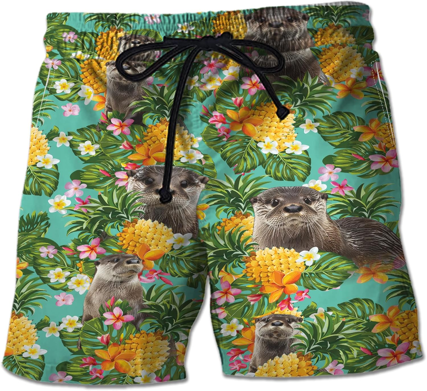 Otter Mens Swim Trunks - Cute Animals Swimming Trunk for Men - Beach Shorts, Mens Swim Shorts 57