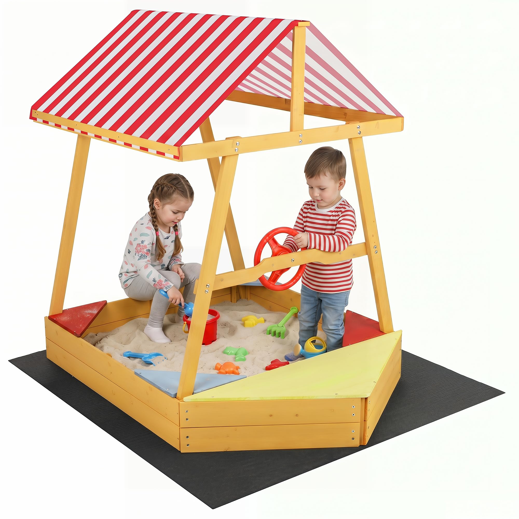 homasis bac à sable bois enfants