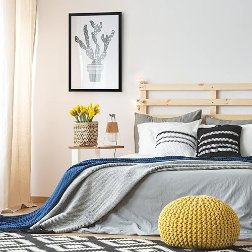 Miniatura 5 de Marco negro mate de 16 x 24 pulgadas, marco individual, marco para póster de 16 x 24 pulgadas, para obras de arte, rompecabezas, fotos y pósteres de