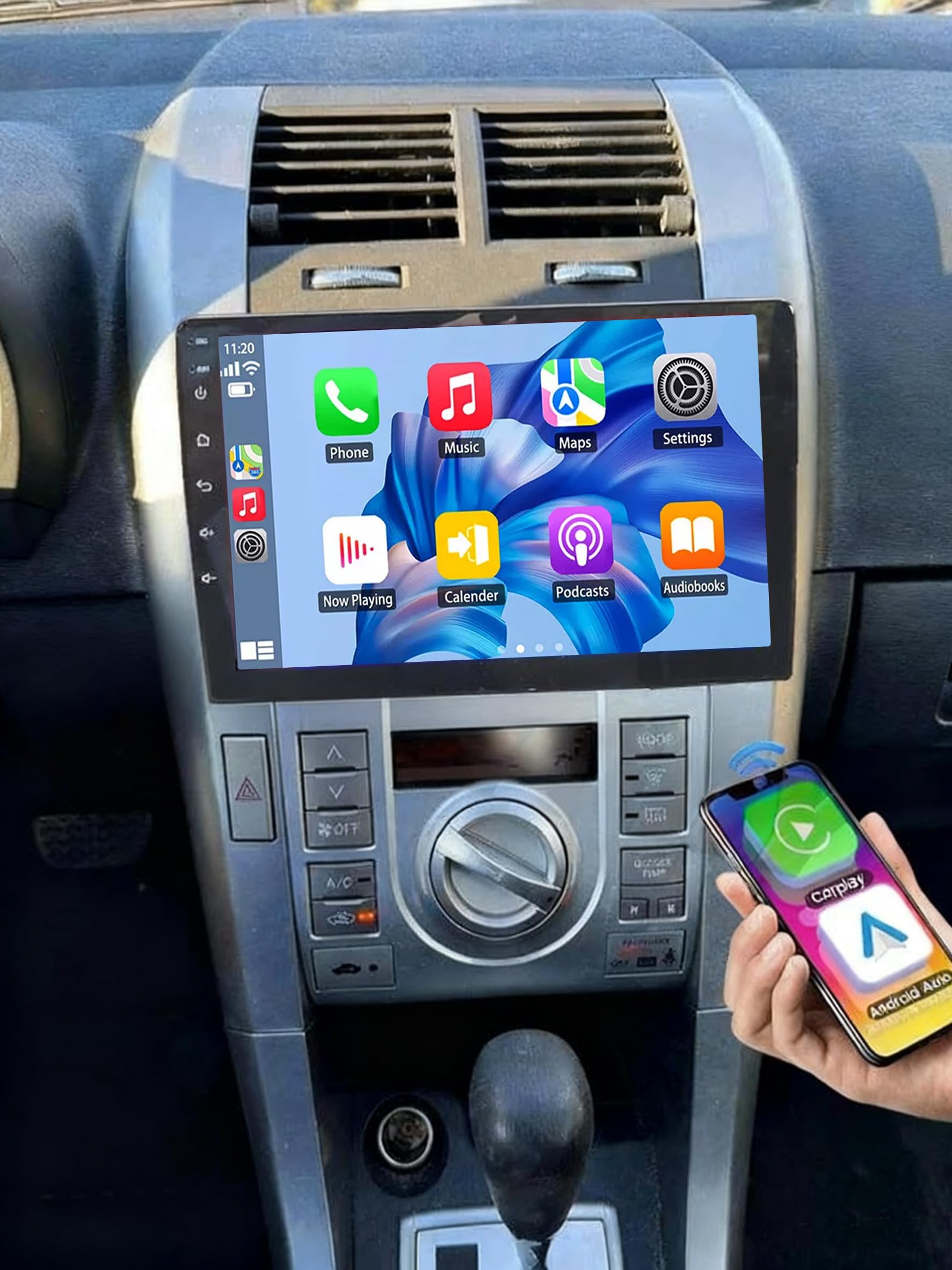 – 4+64GB Car Stereo Radio Android 13 for Scion TC 2005 2006-2010 GPS Navi Head Unit 2 Din CarPlay Android Auto 10in Touch Screen Universal Radio Bluetooth WiFi RDS SWC Split Screen Backup Camera